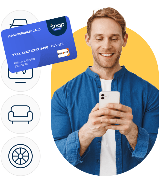 Person holding a mobile phone in the both hands