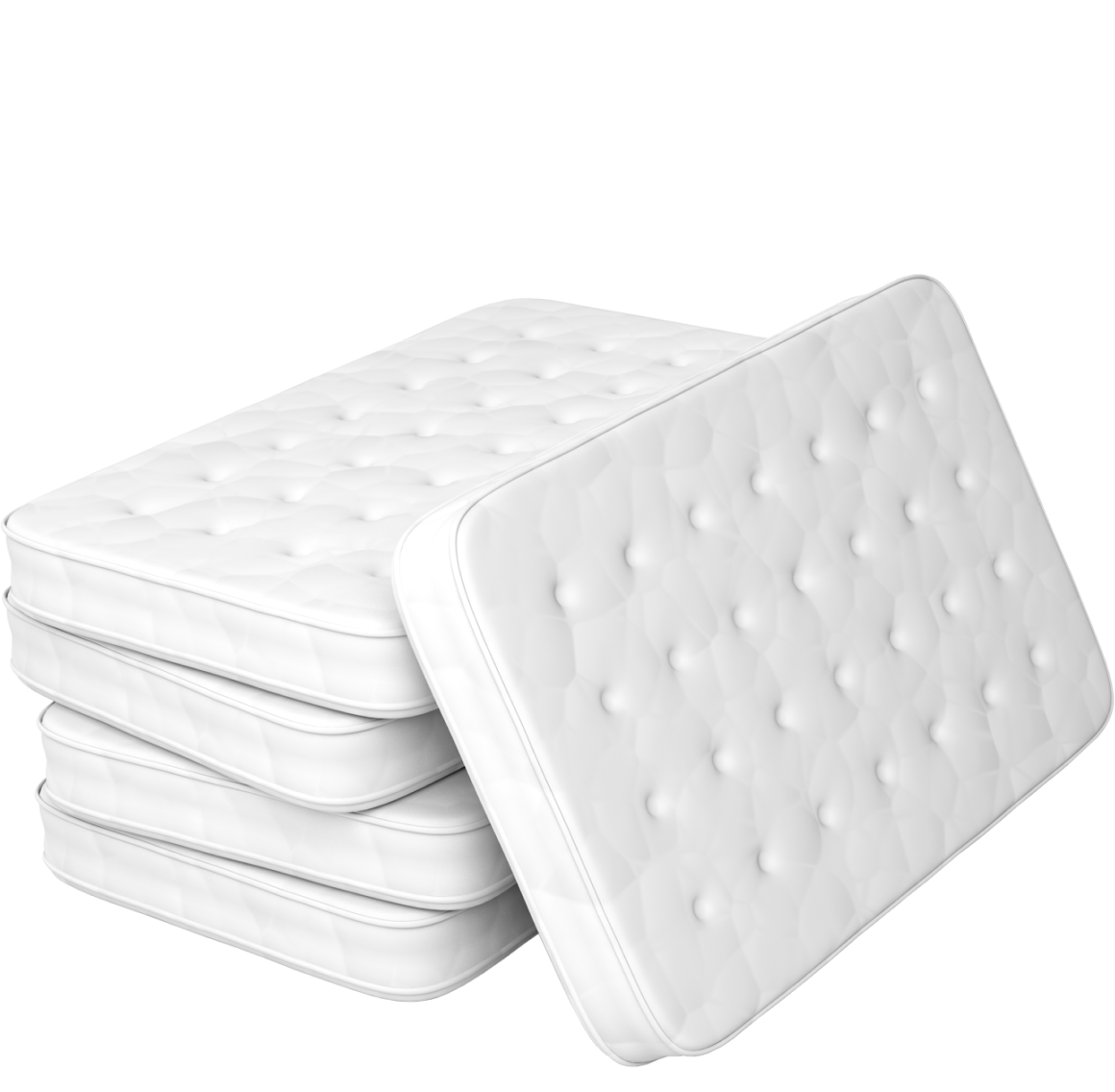 white mattresses